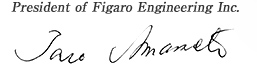  President of Figaro Engineering Inc.
Taro Amamoto