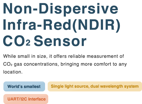 Non-Dispersive
Infra-Red(NDIR) CO2Sensor