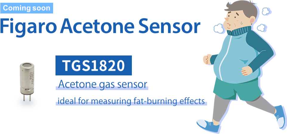 Coming soon Figaro Acetone Sensor TGS1820 Acetone gas sensor ideal for measuring fat-burning effects